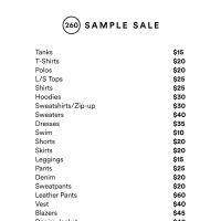 260 Winter Sale 260 Winter Sale