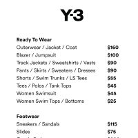 Y-3 and adidas by Stella McCartney Friends & Family Event Sample Sale Y-3 and adidas by Stella McCartney Friends & Family Event Sample Sale