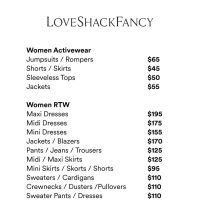 LoveShackFancy Sample Sale LoveShackFancy Sample Sale