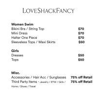 LoveShackFancy Sample Sale LoveShackFancy Sample Sale