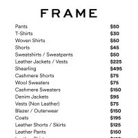FRAME Sample Sale FRAME Sample Sale