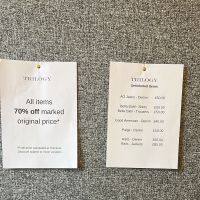 Trilogy Sample Sale