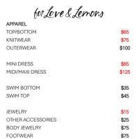 For Love & Lemons Sample Sale