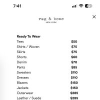 rag & bone Sample Sale