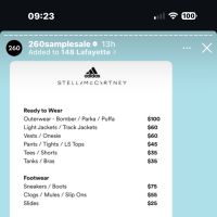 Y-3 and adidas by Stella McCartney Friends & Family Event Sample Sale