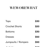 WeWoreWhat Sample Sale