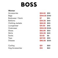 Hugo Boss Sample Sale