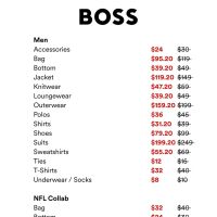 Hugo Boss Sample Sale