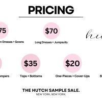 Hutch Sample Sale