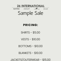 26 International Sample Sale