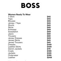 Hugo Boss Sample Sale