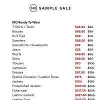 The Contemporary Edit, Denim & Leather Sample Sale