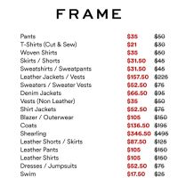 The Contemporary Edit, Denim & Leather Sample Sale