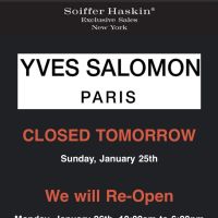 Yves Salomon Sample Sale