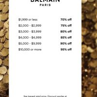 Balmain Sample Sale