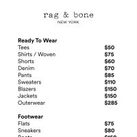 rag & bone Men's Sample Sale
