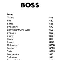 Hugo Boss Edit Sample Sale
