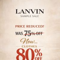 WeFashion Lanvin Sample Sale