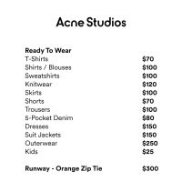 Acne Studios Sample Sale
