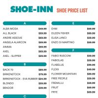 SHOE-INN 30th Annual Warehouse Sale
