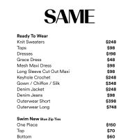 SAME Swim Sample Sale