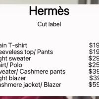 Hermès Cut Label Sample Sale
