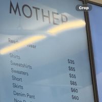 MOTHER Sample Sale