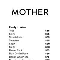 MOTHER Sample Sale