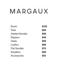 Margaux Shoes Sample Sale