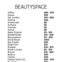 BEAUTYSPACE Sample Sale