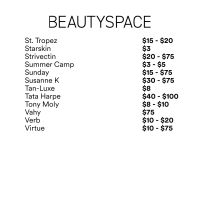 BEAUTYSPACE Sample Sale