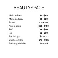 BEAUTYSPACE Sample Sale