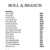Boll & Branch Warehouse Sale