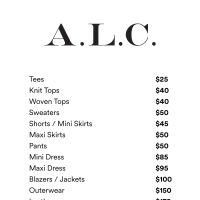 A.L.C. Sample Sale