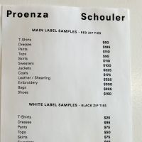 Proenza Schouler Sample Sale
