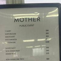 MOTHER Sample Sale