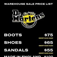Dr Martens Warehouse Sale