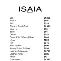 ISAIA Sample Sale