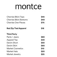 Montce Sample Sale