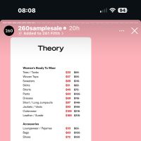 Theory Sample Sale