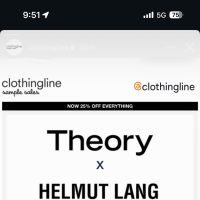 Theory x Helmut Lang Sample Sale