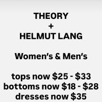 Theory x Helmut Lang Sample Sale