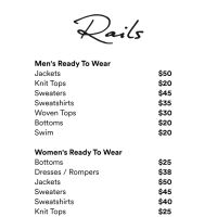 Rails Sample Sale