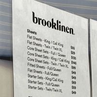 Brooklinen Sample Sale