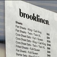 Brooklinen Sample Sale