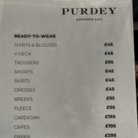 James Purdey & Sons Sample Sale