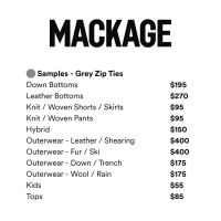Mackage Sample Sale