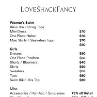 LoveShackFancy Sample Sale