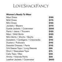 LoveShackFancy Sample Sale